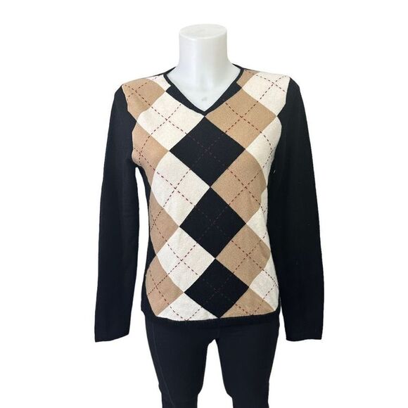 Charter Club women’s two-ply‎ CASHMERE  V-neck pull over sweater ￼size medium - Picture 1 of 7